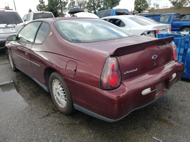 Photo 2 from auction – 2002 CHEVROLET MONTE CARL with VIN 2G1WW12E629103254
