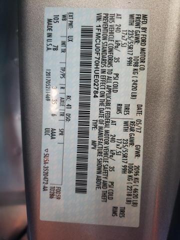 Photo 14 from auction – 2017 FORD ESCAPE S with VIN 1FMCU0F70HUE02784