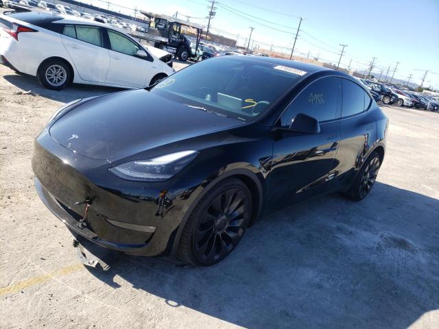TESLA MODEL Y 2022 with VIN 7SAYGDEF7NF486899 - Photo from auction