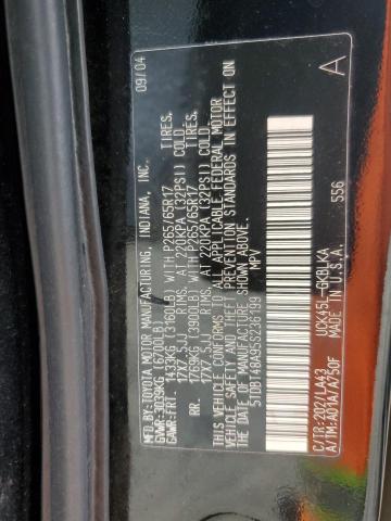 Photo 14 from auction – 2005 TOYOTA SEQUOIA LI with VIN 5TDBT48A95S236199