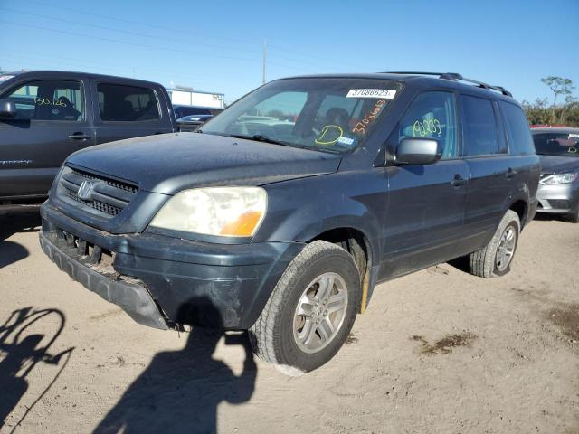 HONDA PILOT EXL 2004 with VIN 2HKYF186X4H548628 - Photo from auction