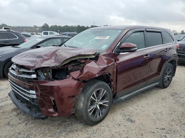 TOYOTA HIGHLANDER 2019 with VIN 5TDZARFH2KS059184 - Photo from auction
