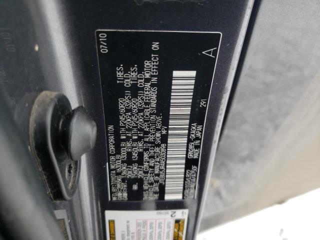 Photo 14 from auction – 2010 TOYOTA 4RUNNER SR with VIN JTEBU5JR4A5030898