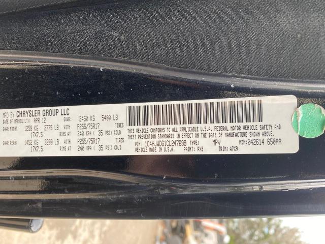Photo 10 from auction – 2012 JEEP WRANGLER U with VIN 1C4HJWDG1CL247699