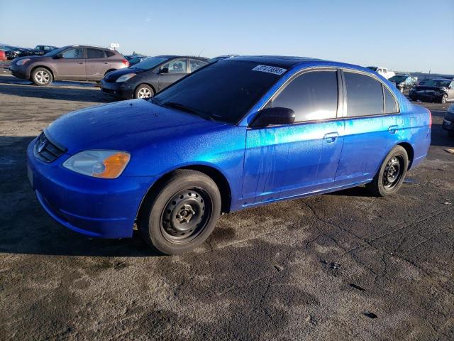 HONDA CIVIC EX 2001 with VIN 2HGES26791H543832 - Photo from auction