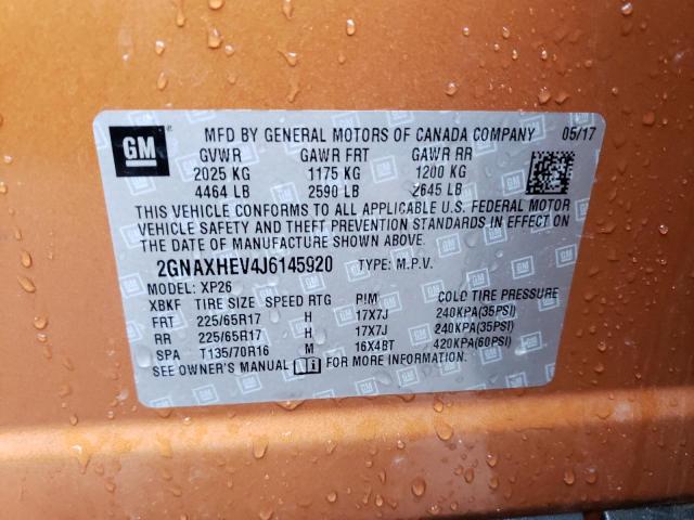 Photo 14 from auction – 2018 CHEVROLET EQUINOX LS with VIN 2GNAXHEV4J6145920