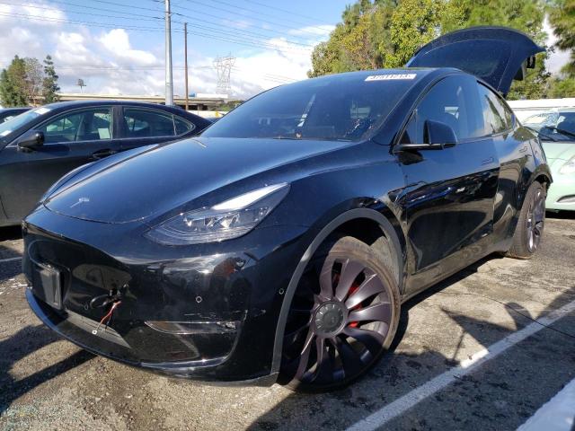 TESLA MODEL Y 2021 with VIN 5YJYGDEF6MF230653 - Photo from auction
