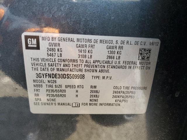 Photo 14 from auction – 2013 CADILLAC SRX PERFOR with VIN 3GYFNDE30DS509908