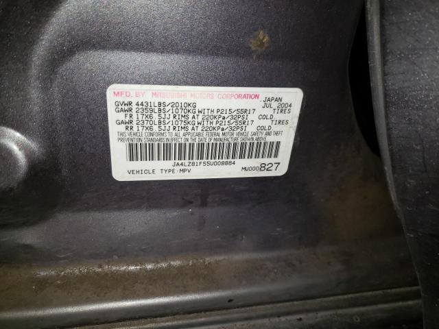 Photo 14 from auction – 2005 MITSUBISHI OUTLANDER with VIN JA4LZ81F55U008884