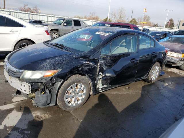 HONDA CIVIC LX 2012 with VIN 2HGFB2F50CH502916 - Photo from auction