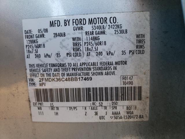 Photo 14 from auction – 2008 FORD EDGE SE with VIN 2FMDK36C48BB17469