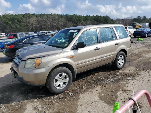 HONDA PILOT LX 2006 with VIN 5FNYF28186B042811 - Photo from auction