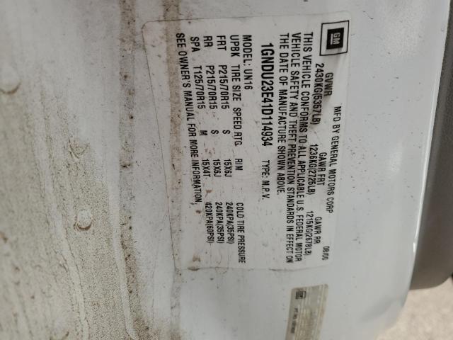 Photo 14 from auction – 2001 CHEVROLET VENTURE EC with VIN 1GNDU23E41D114934
