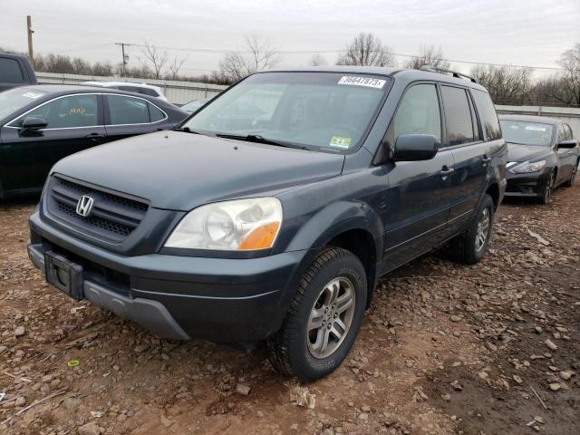 HONDA PILOT EX 2003 with VIN 2HKYF18423H608592 - Photo from auction