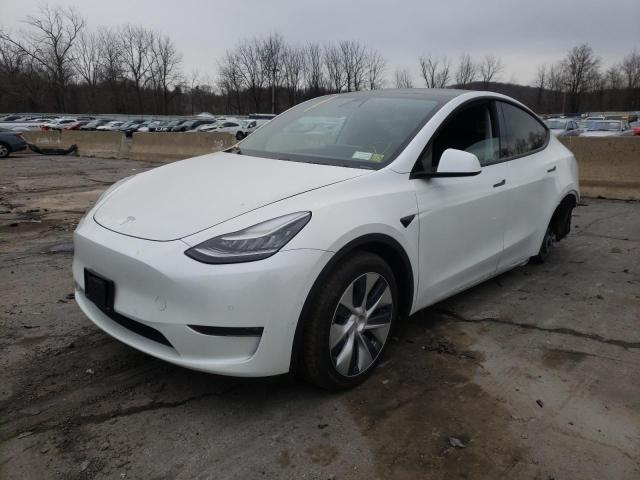 TESLA MODEL Y 2020 with VIN 5YJYGDEE3LF017049 - Photo from auction