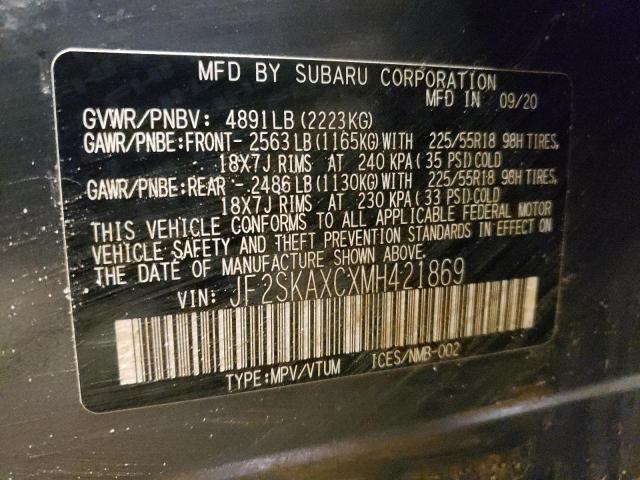 Photo 14 from auction – 2021 SUBARU FORESTER T with VIN JF2SKAXCXMH421869