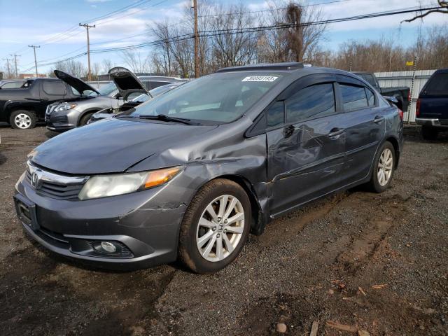 HONDA CIVIC EXL 2012 with VIN 19XFB2F9XCE036151 - Photo from auction