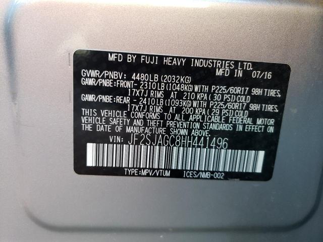 Photo 14 from auction – 2017 SUBARU FORESTER 2 with VIN JF2SJAGC8HH441496