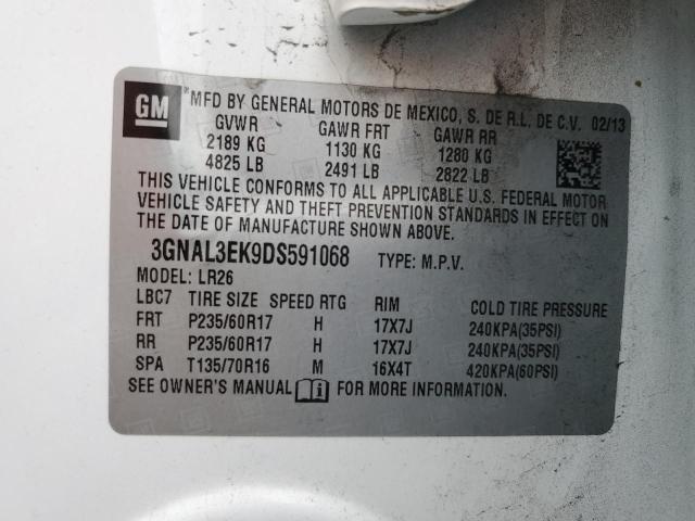 Photo 14 from auction – 2013 CHEVROLET CAPTIVA LT with VIN 3GNAL3EK9DS591068