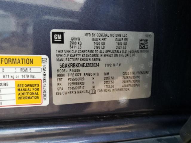 Photo 14 from auction – 2014 BUICK ENCLAVE with VIN 5GAKRBKD4EJ203034