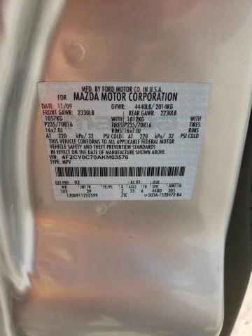 Photo 14 from auction – 2010 MAZDA TRIBUTE I with VIN 4F2CY0C70AKM03576
