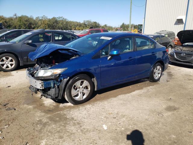 HONDA CIVIC LX 2013 with VIN 19XFB2F57DE097231 - Photo from auction