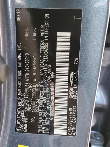 Photo 14 from auction – 2019 TOYOTA HIGHLANDER with VIN 5TDDGRFH6KS070181