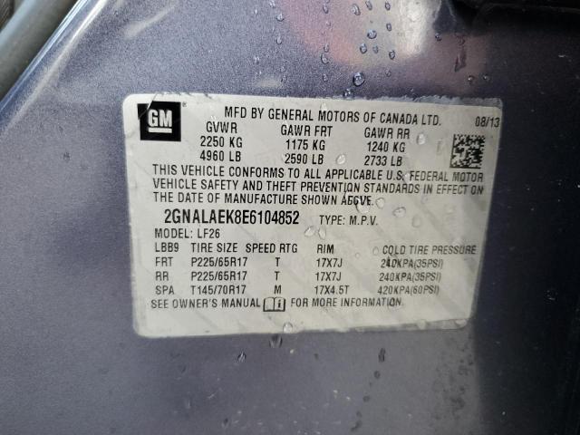 Photo 14 from auction – 2014 CHEVROLET EQUINOX LS with VIN 2GNALAEK8E6104852