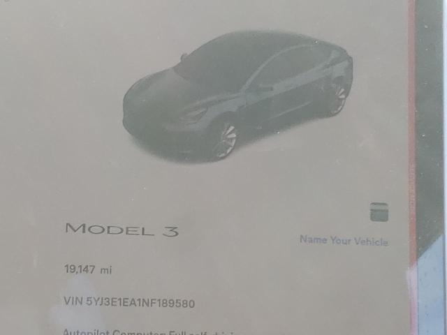Photo 9 from auction – 2022 TESLA MODEL 3 with VIN 5YJ3E1EA1NF189580