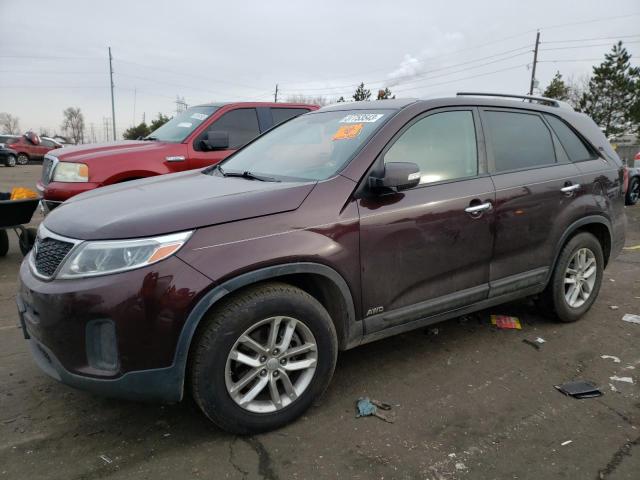 KIA SORENTO LX 2015 with VIN 5XYKTDA79FG583769 - Photo from auction