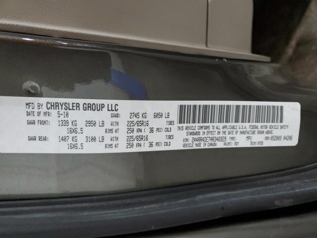 Photo 14 from auction – 2010 CHRYSLER TOWN & COU with VIN 2A4RR4DE7AR346929
