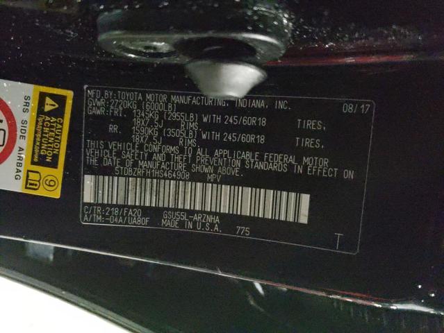 Photo 14 from auction – 2017 TOYOTA HIGHLANDER with VIN 5TDBZRFH1HS464908