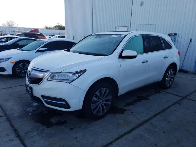 ACURA MDX TECHNO 2016 with VIN 5FRYD3H40GB001367 - Photo from auction