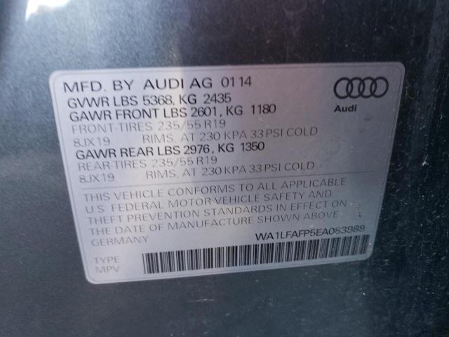 Photo 14 from auction – 2014 AUDI Q5 PREMIUM with VIN WA1LFAFP5EA083989