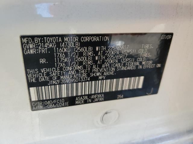 Photo 14 from auction – 2009 TOYOTA RAV4 with VIN JTMZF35V095013374