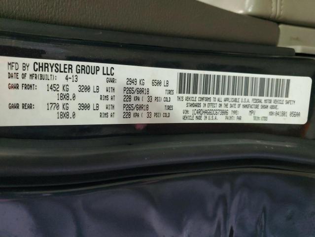 Photo 14 from auction – 2013 DODGE DURANGO SX with VIN 1C4RDHAG6DC673806