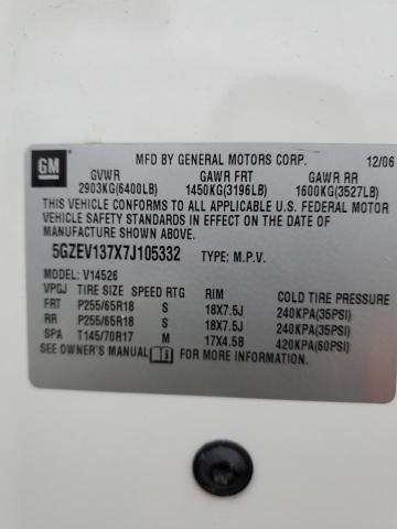 Photo 14 from auction – 2007 SATURN OUTLOOK XE with VIN 5GZEV137X7J105332