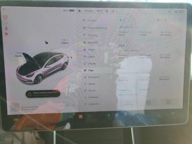 Photo 9 from auction – 2020 TESLA MODEL 3 with VIN 5YJ3E1EA7LF806851