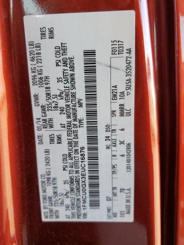 Photo 14 from auction – 2014 FORD ESCAPE SE with VIN 1FMCU0GX3EUC16876