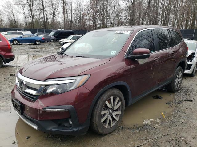 HONDA PILOT EX 2021 with VIN 5FNYF6H35MB062827 - Photo from auction