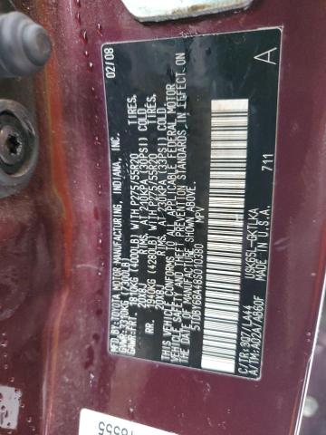 Photo 14 from auction – 2008 TOYOTA SEQUOIA LI with VIN 5TDBY68A48S010380