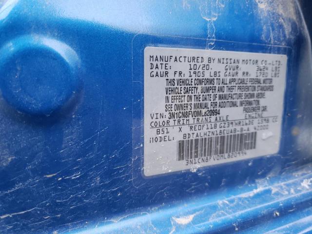 Photo 14 from auction – 2021 NISSAN VERSA SR with VIN 3N1CN8FV0ML820994