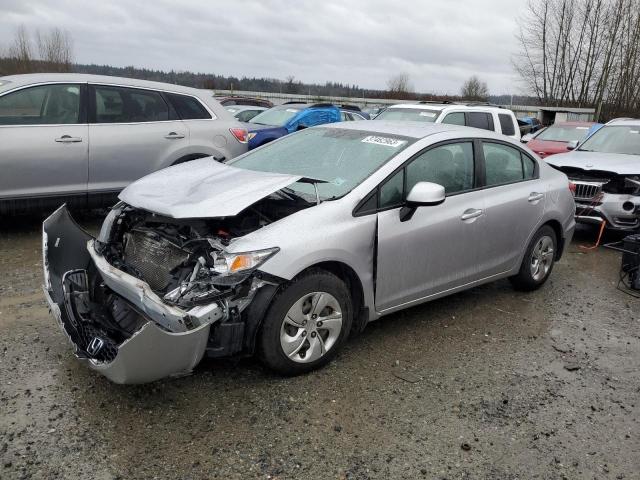 HONDA CIVIC LX 2013 with VIN 19XFB2F58DE234323 - Photo from auction