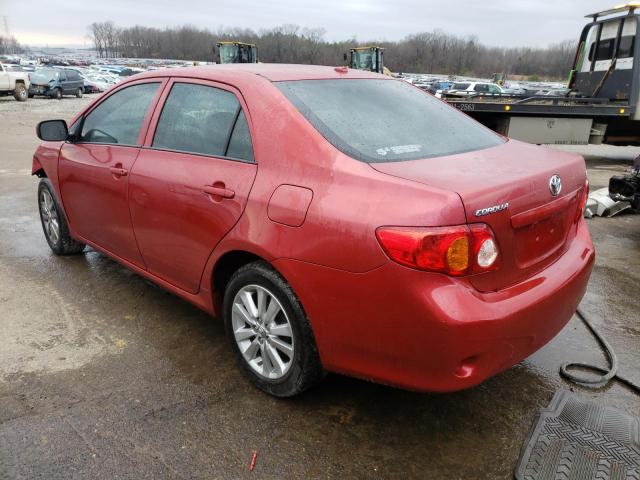Photo 2 from auction – 2009 TOYOTA COROLLA BA with VIN 2T1BU40E39C015501