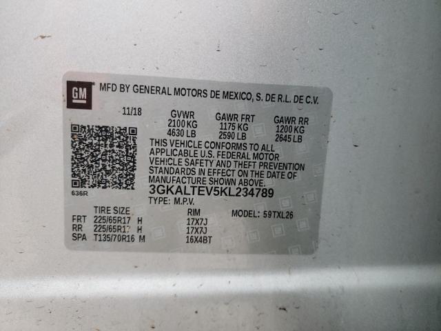 Photo 14 from auction – 2019 GMC TERRAIN SL with VIN 3GKALTEV5KL234789