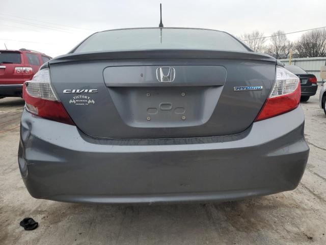 Photo 6 from auction – 2012 HONDA CIVIC HYBR with VIN JHMFB4F32CS009240