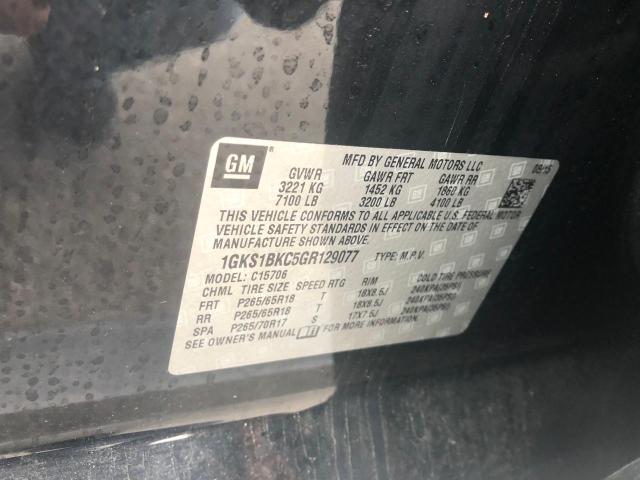 Photo 10 from auction – 2016 GMC YUKON SLT with VIN 1GKS1BKC5GR129077