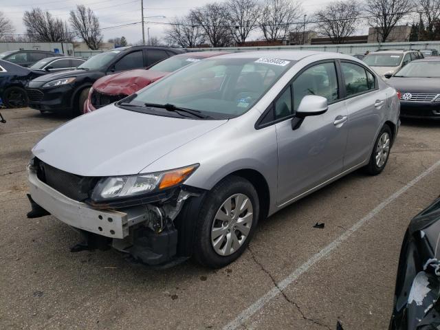 HONDA CIVIC LX 2012 with VIN 19XFB2F52CE021155 - Photo from auction