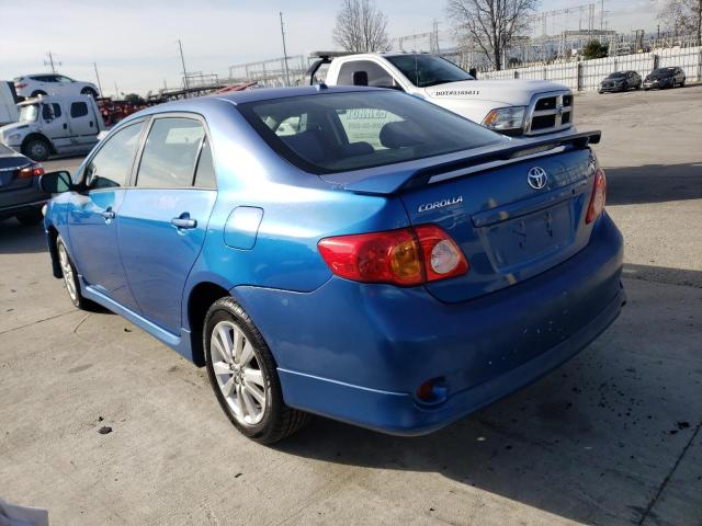 Photo 2 from auction – 2009 TOYOTA COROLLA BA with VIN 2T1BU40E49C004698