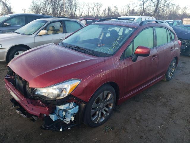 SUBARU IMPREZA SP 2014 with VIN JF1GPAL69E8300828 - Photo from auction